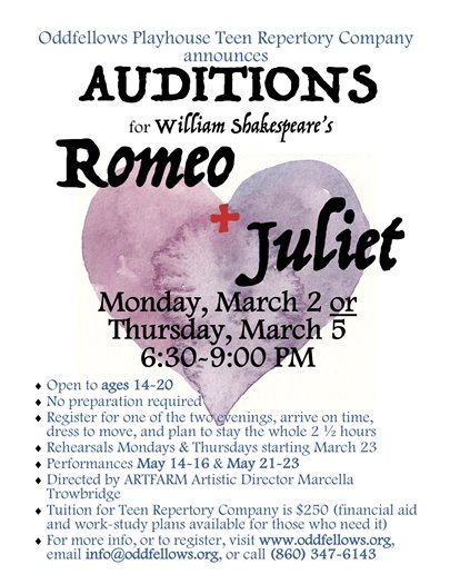 Oddfellows Auditions Poster