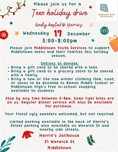 Teen Holiday Drive