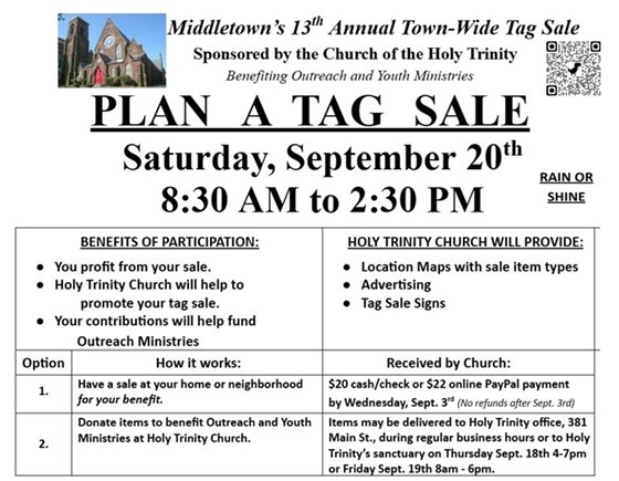 sponsored by the Church of the Holy Trinity