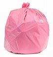 pink trash bag